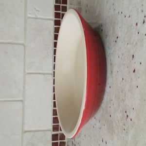 Le Creuset Red Stoneware Round Baking Dish